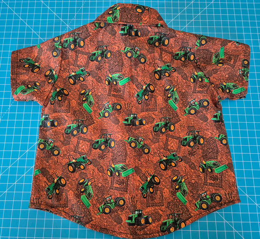 Infants Short Sleeve Tractor Shirt
